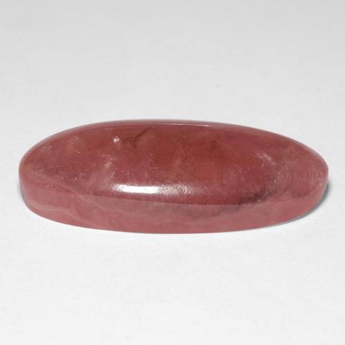 22.84캐럿 천연 멀티컬러 로도크로사이트, 타원형 컷, 26.6×12 mm, 투명한