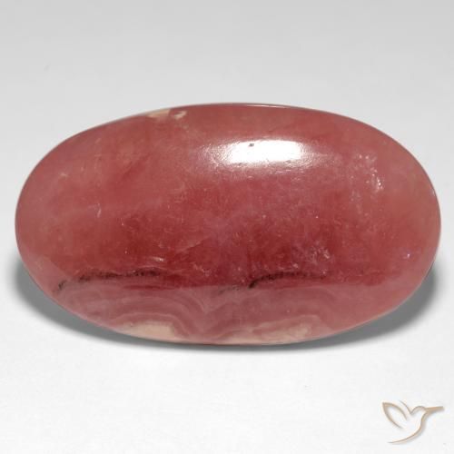 29.28ct 자연스러운 다색 로도크로사이트, 타원형, 투명한