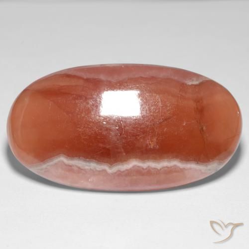 34.60ct 자연스러운 다색 로도크로사이트, 타원형, 투명한