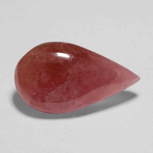10.47캐럿 천연 멀티컬러 로도크로사이트, 배 모양, 18.9×10.7 mm, 투명한