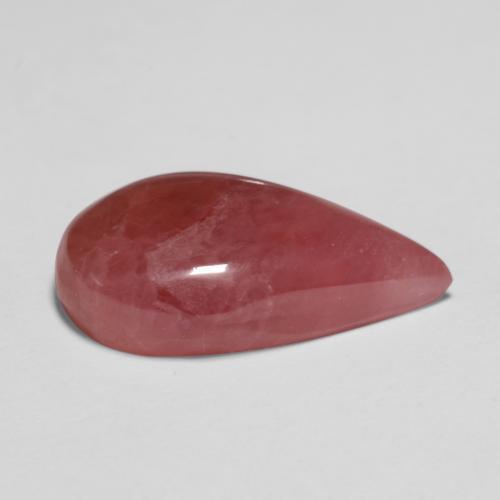 10.47캐럿 천연 멀티컬러 로도크로사이트, 배 모양, 18.9×10.7 mm, 투명한