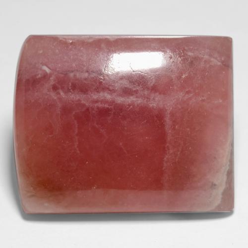 33.00캐럿 천연 멀티컬러 로도크로사이트, 바게트, 22.5×18.2 mm, 투명한