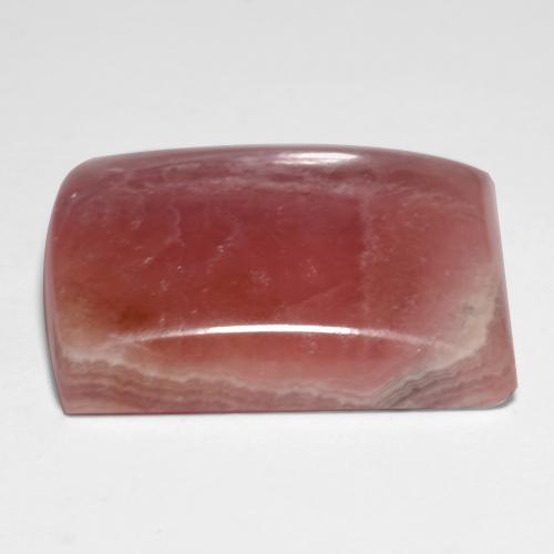 33.00캐럿 천연 멀티컬러 로도크로사이트, 바게트, 22.5×18.2 mm, 투명한