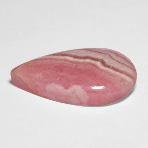 8.11캐럿 천연 멀티컬러 로도크로사이트, 배 모양, 17.8×10.6 mm, 투명한