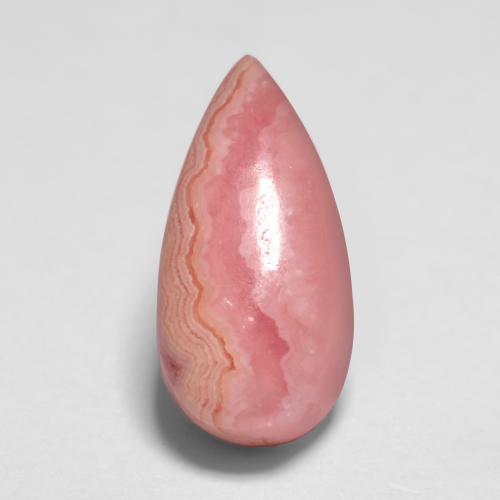 2.65캐럿 천연 멀티컬러 로도크로사이트, 배 모양, 11.1×5.5 mm, 투명한