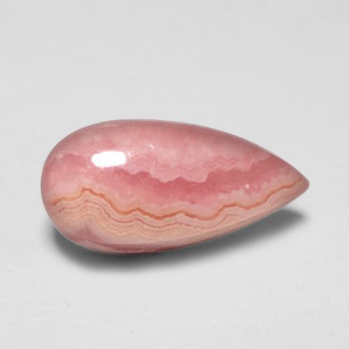 2.65캐럿 천연 멀티컬러 로도크로사이트, 배 모양, 11.1×5.5 mm, 투명한