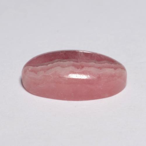 4.50캐럿 천연 멀티컬러 로도크로사이트, 타원형 컷, 13.1×7.4 mm, 투명한