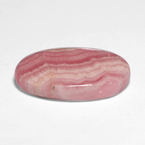 10.12캐럿 천연 멀티컬러 로도크로사이트, 타원형 컷, 18.6×11.7 mm, 투명한