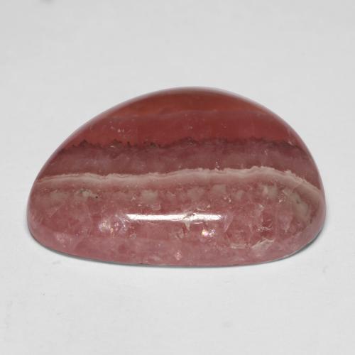 20.57캐럿 천연 멀티컬러 로도크로사이트, 멋진 모양, 21.8×17.4 mm, 투명한