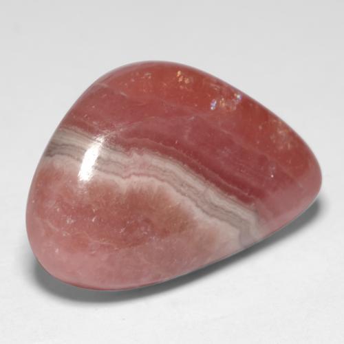 21.20캐럿 천연 멀티컬러 로도크로사이트, 멋진 모양, 23×15.4 mm, 투명한