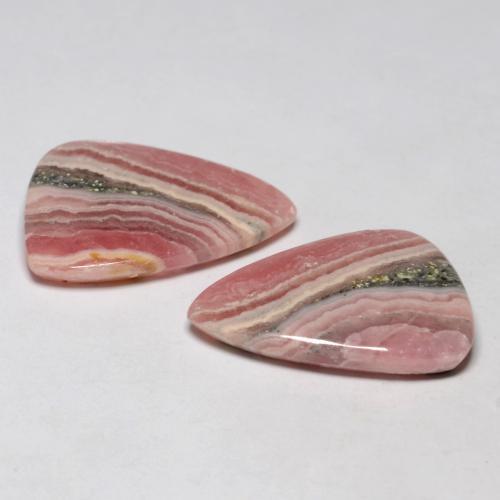 18.29캐럿 천연 멀티컬러 로도크로사이트 보석, 멋진 모양, 19.2×13.2 mm, 투명한