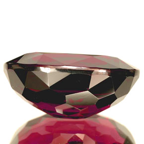 18.30캐럿 천연 퍼플 레드 로돌라이트 가넷, 타원형 컷, 17.5×13.3 mm, VVS