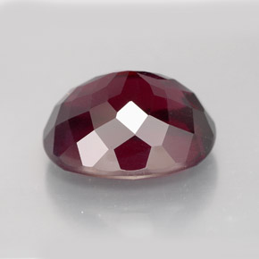 11.39캐럿 천연 퍼플 레드 로돌라이트 가넷, 타원형 컷, 14.1×11.5 mm, VS