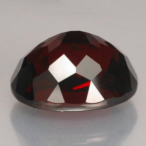 12.25캐럿 천연 퍼플 레드 로돌라이트 가넷, 타원형 컷, 14.3×11.3 mm, VVS-VS