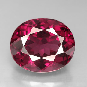 9.82캐럿 천연 핑크빛 레드 로돌라이트 가넷, 타원형 컷, 13.2×11.1 mm, VS