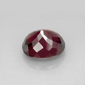 6.85캐럿 천연 퍼플 레드 로돌라이트 가넷, 타원형 컷, 11.6×9.7 mm, VS