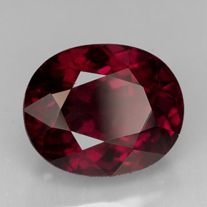 11.60캐럿 천연 핑크빛 레드 로돌라이트 가넷, 타원형 컷, 13.8×11.3 mm, VS