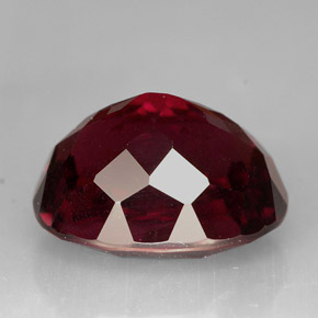 11.60캐럿 천연 핑크빛 레드 로돌라이트 가넷, 타원형 컷, 13.8×11.3 mm, VS