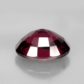 6.39캐럿 천연 핑크빛 레드 로돌라이트 가넷, 타원형 컷, 12.3×9.6 mm, VS
