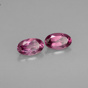 캐럿 천연 깊은 보랏빛 핑크 로돌라이트 가넷 보석, 타원형 컷, 5×3.1 mm, VVS-VS