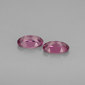 캐럿 천연 깊은 보랏빛 핑크 로돌라이트 가넷 보석, 타원형 컷, 5×3.1 mm, VVS-VS