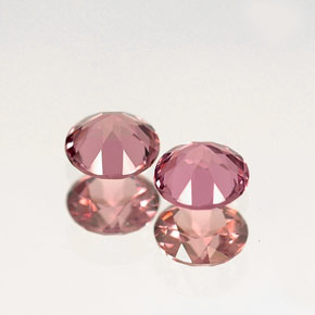 캐럿 천연 보랏빛 핑크 로돌라이트 가넷 보석, 라운드 컷, 3.99 mm, VVS-VS