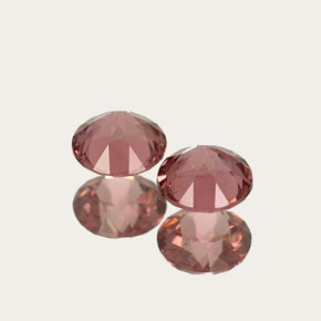 캐럿 천연 핑크빛 로즈 로돌라이트 가넷 보석, 라운드 컷, 3.95 mm, VVS-VS