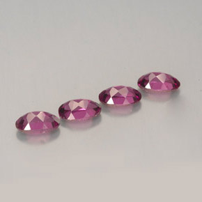 캐럿 천연 보랏빛 핑크 로돌라이트 가넷 보석, 타원형 컷, 5×3.2 mm, VVS-VS