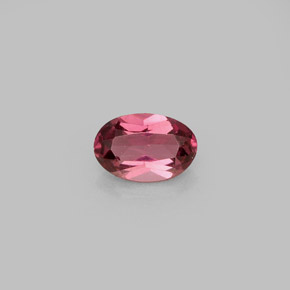 0.60캐럿 천연 라즈베리 레드 로돌라이트 가넷, 타원형 컷, 6.1×4.1 mm, VVS-VS