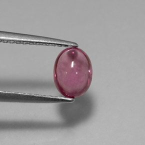 1.09캐럿 천연 핑크빛 퍼플 로돌라이트 가넷, 투명한, 6.8×5.2 mm, 투명/반투명