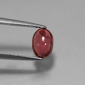 1.18캐럿 천연 레드 로돌라이트 가넷, 투명한, 6.9×4.9 mm, 투명/반투명