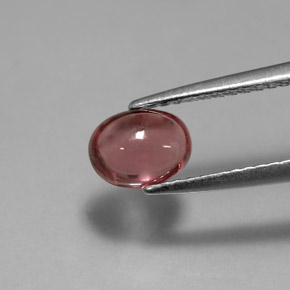 1.32캐럿 천연 핑크빛 퍼플 로돌라이트 가넷, 투명한, 6.9×5.2 mm, 투명/반투명