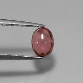 1.32캐럿 천연 핑크빛 퍼플 로돌라이트 가넷, 투명한, 6.9×5.2 mm, 투명/반투명