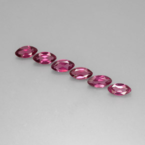 캐럿 천연 핑크빛 퍼플 로돌라이트 가넷 보석, 마퀴즈, 7.8×4.2 mm, VS