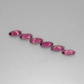 캐럿 천연 핑크빛 퍼플 로돌라이트 가넷 보석, 마퀴즈, 7.8×4.2 mm, VS