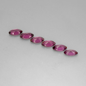 캐럿 천연 핑크빛 퍼플 로돌라이트 가넷 보석, 마퀴즈, 7.7×4.2 mm, VS