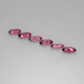 캐럿 천연 핑크빛 퍼플 로돌라이트 가넷 보석, 마퀴즈, 7.2×3.8 mm, VS