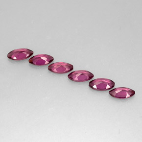 캐럿 천연 핑크빛 퍼플 로돌라이트 가넷 보석, 마퀴즈, 7.7×4.1 mm, VS