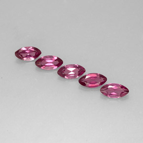 캐럿 천연 핑크빛 퍼플 로돌라이트 가넷 보석, 마퀴즈, 7.7×4 mm, VS