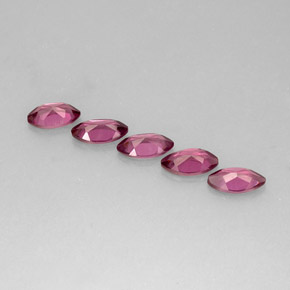캐럿 천연 핑크빛 퍼플 로돌라이트 가넷 보석, 마퀴즈, 7.7×4 mm, VS