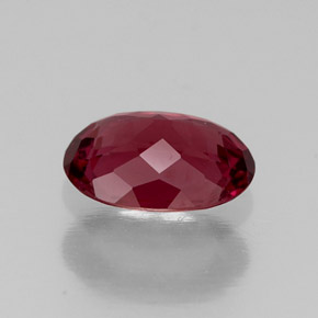 1.22캐럿 천연 라즈베리 레드 로돌라이트 가넷, 타원형 컷, 7.8×5.7 mm, VVS