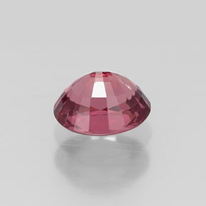 0.70캐럿 천연 라즈베리 레드 로돌라이트 가넷, 타원형 컷, 5.6×4.7 mm, VS