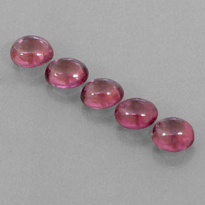 캐럿 천연 라즈베리 레드 로돌라이트 가넷 보석, 투명한, 5.6×4.8 mm, 투명/반투명