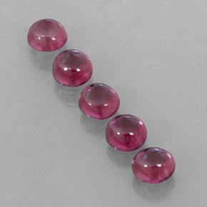 캐럿 천연 라즈베리 레드 로돌라이트 가넷 보석, 투명한, 4.83 mm, 투명/반투명
