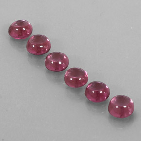 캐럿 천연 라즈베리 레드 로돌라이트 가넷 보석, 투명한, 5.01 mm, 투명/반투명