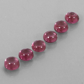 캐럿 천연 라즈베리 레드 로돌라이트 가넷 보석, 투명한, 5.01 mm, 투명/반투명