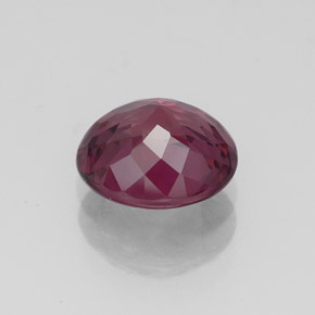 2.33캐럿 천연 라즈베리 레드 로돌라이트 가넷, 타원형 컷, 8.3×7.3 mm, VVS-VS