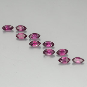 캐럿 천연 라즈베리 레드 로돌라이트 가넷 보석, 마퀴즈, 5.8×3.1 mm, VVS-VS