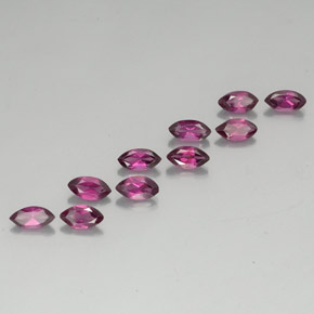 캐럿 천연 라즈베리 레드 로돌라이트 가넷 보석, 마퀴즈, 5.8×3.1 mm, VVS-VS