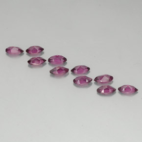캐럿 천연 라즈베리 레드 로돌라이트 가넷 보석, 마퀴즈, 5.8×3.1 mm, VVS-VS